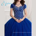 Blue Puffy Ball Gowns Sweetheart Quinceanera Dresses With Jacket